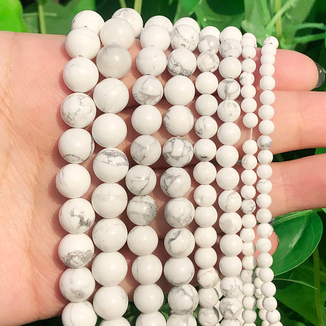 Natural Stone White Black Dull Polish Matte Onyx Agates Smooth Round Beads for Jewelry Making DIY Bracelet 15" Strand 4-12mm