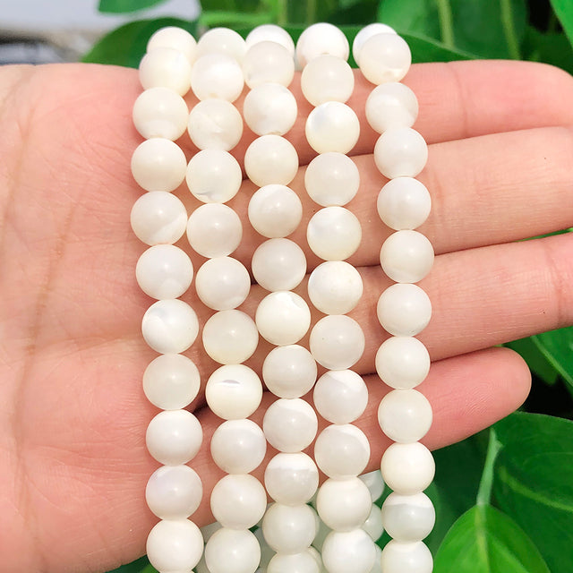 Natural Stone White Black Dull Polish Matte Onyx Agates Smooth Round Beads for Jewelry Making DIY Bracelet 15" Strand 4-12mm