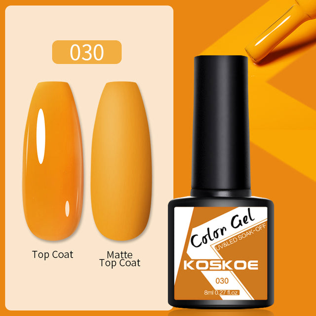 KOSKOE Nail Gel Polish Spring Summer Color Varnishes Glitter Sequins Soak Off Semi Permanant UV LED Nail Art Hybrid Lacquers