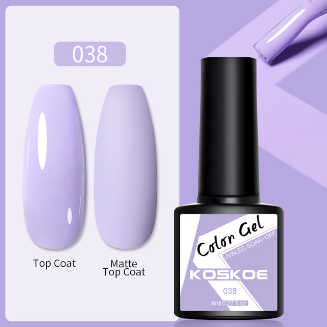 KOSKOE Nail Gel Polish Spring Summer Color Varnishes Glitter Sequins Soak Off Semi Permanant UV LED Nail Art Hybrid Lacquers