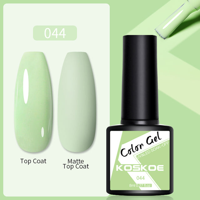 KOSKOE Nail Gel Polish Spring Summer Color Varnishes Glitter Sequins Soak Off Semi Permanant UV LED Nail Art Hybrid Lacquers