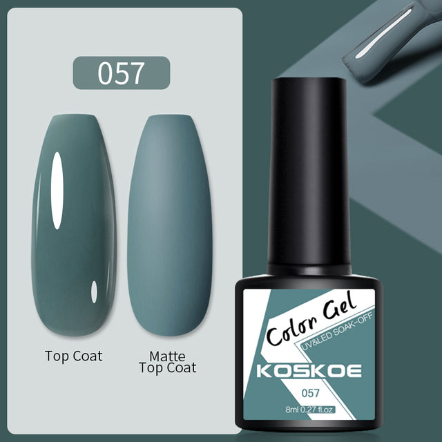 KOSKOE Nail Gel Polish Spring Summer Color Varnishes Glitter Sequins Soak Off Semi Permanant UV LED Nail Art Hybrid Lacquers