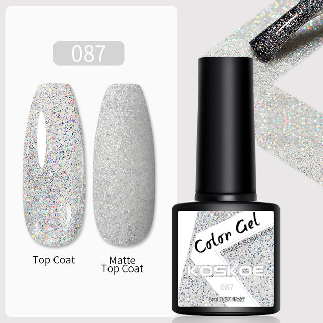 KOSKOE Nail Gel Polish Spring Summer Color Varnishes Glitter Sequins Soak Off Semi Permanant UV LED Nail Art Hybrid Lacquers