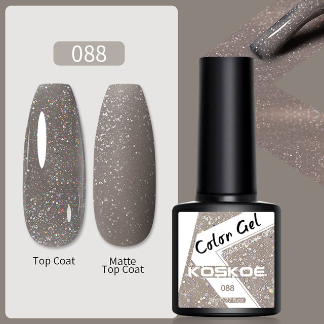 KOSKOE Nail Gel Polish Spring Summer Color Varnishes Glitter Sequins Soak Off Semi Permanant UV LED Nail Art Hybrid Lacquers