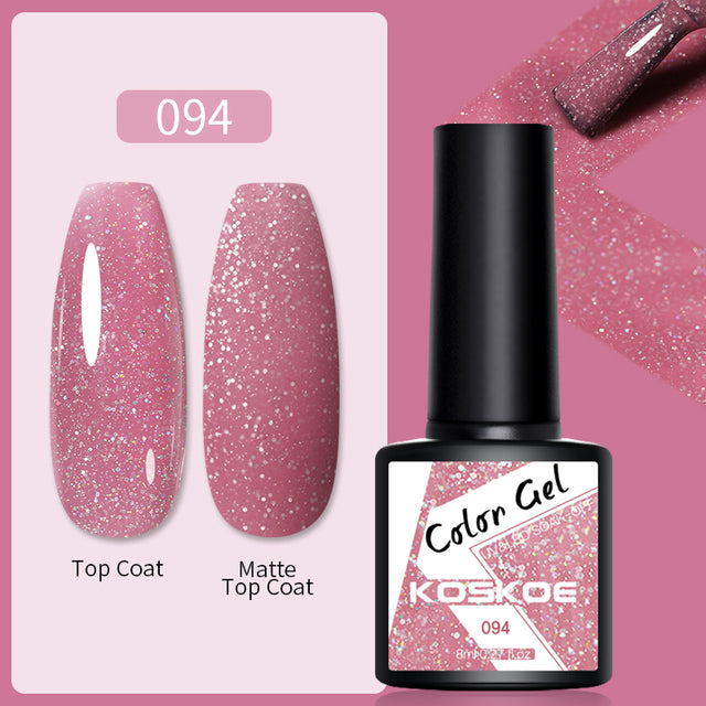 KOSKOE Nail Gel Polish Spring Summer Color Varnishes Glitter Sequins Soak Off Semi Permanant UV LED Nail Art Hybrid Lacquers