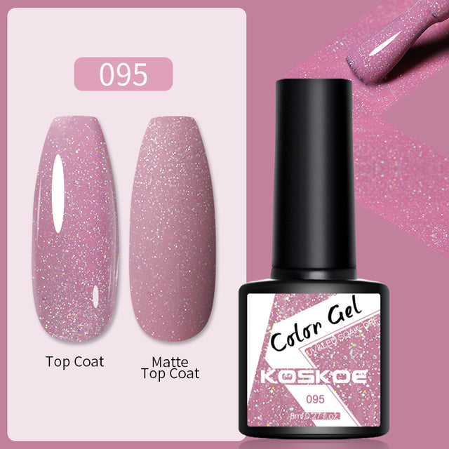 KOSKOE Nail Gel Polish Spring Summer Color Varnishes Glitter Sequins Soak Off Semi Permanant UV LED Nail Art Hybrid Lacquers