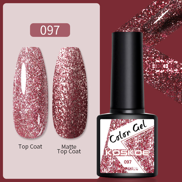 KOSKOE Nail Gel Polish Spring Summer Color Varnishes Glitter Sequins Soak Off Semi Permanant UV LED Nail Art Hybrid Lacquers