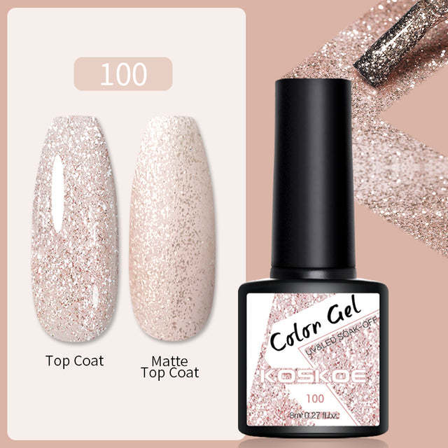 KOSKOE Nail Gel Polish Spring Summer Color Varnishes Glitter Sequins Soak Off Semi Permanant UV LED Nail Art Hybrid Lacquers