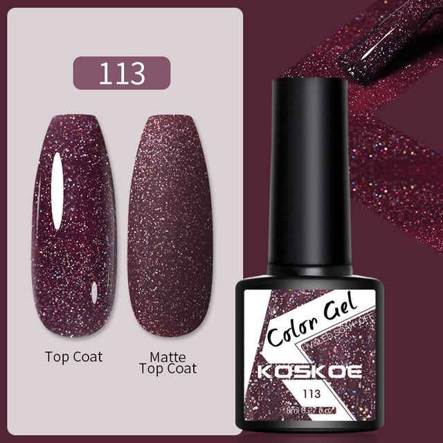 KOSKOE Nail Gel Polish Spring Summer Color Varnishes Glitter Sequins Soak Off Semi Permanant UV LED Nail Art Hybrid Lacquers