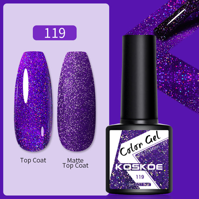 KOSKOE Nail Gel Polish Spring Summer Color Varnishes Glitter Sequins Soak Off Semi Permanant UV LED Nail Art Hybrid Lacquers