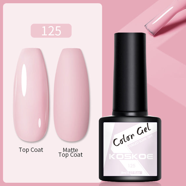 KOSKOE Nail Gel Polish Spring Summer Color Varnishes Glitter Sequins Soak Off Semi Permanant UV LED Nail Art Hybrid Lacquers