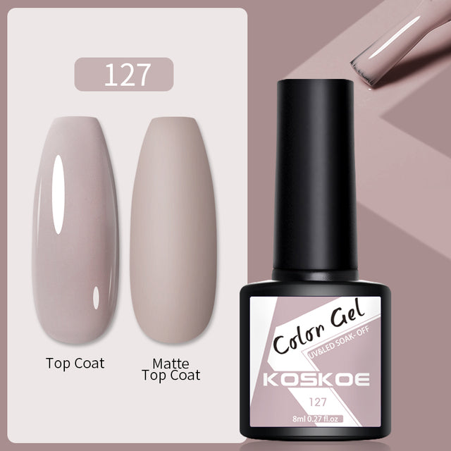 KOSKOE Nail Gel Polish Spring Summer Color Varnishes Glitter Sequins Soak Off Semi Permanant UV LED Nail Art Hybrid Lacquers