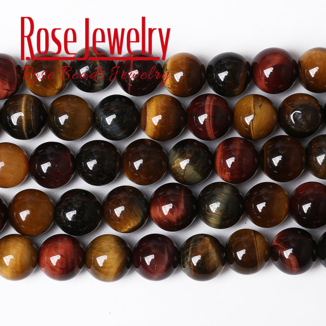Natural Stone AAAAA Quality Blue Tiger Eye Agates Round Loose Beads 15" 4 6 8 10 12 14 MM Pick Size For Jewelry Making