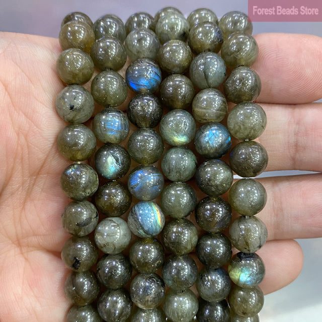 Natural Multicolor Blue Tiger Eye Stone Diy Charm Bracelet Earrings Loose Round Beads for Jewelry Making 15" Strand 6/8/10MM