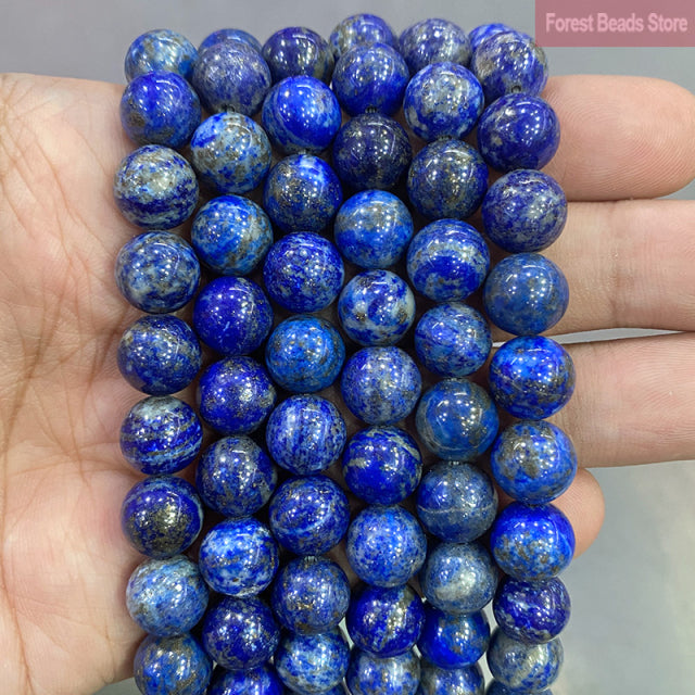 Natural Multicolor Blue Tiger Eye Stone Diy Charm Bracelet Earrings Loose Round Beads for Jewelry Making 15" Strand 6/8/10MM