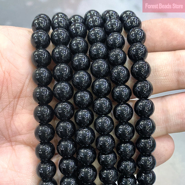Natural Multicolor Blue Tiger Eye Stone Diy Charm Bracelet Earrings Loose Round Beads for Jewelry Making 15" Strand 6/8/10MM
