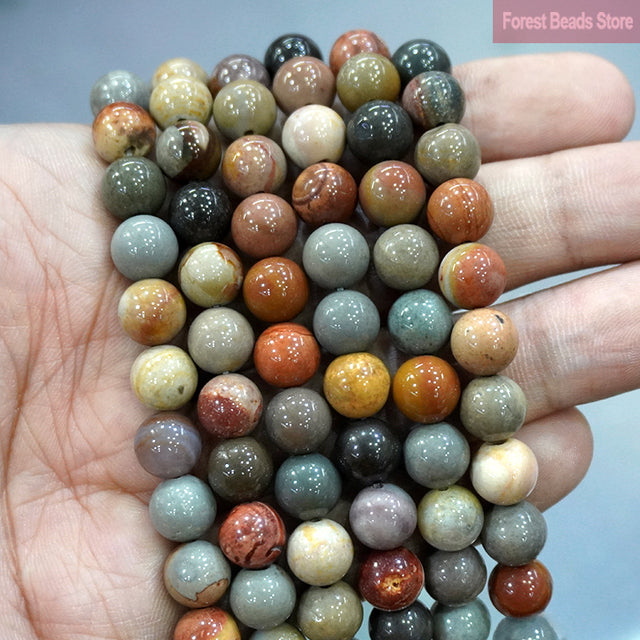 Natural Multicolor Blue Tiger Eye Stone Diy Charm Bracelet Earrings Loose Round Beads for Jewelry Making 15" Strand 6/8/10MM