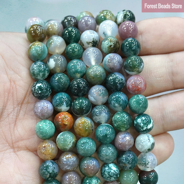 Natural Multicolor Blue Tiger Eye Stone Diy Charm Bracelet Earrings Loose Round Beads for Jewelry Making 15" Strand 6/8/10MM