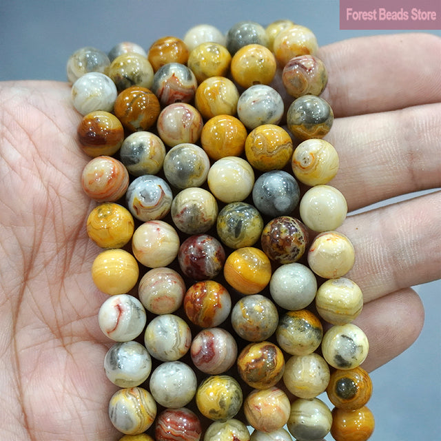 Natural Multicolor Blue Tiger Eye Stone Diy Charm Bracelet Earrings Loose Round Beads for Jewelry Making 15" Strand 6/8/10MM