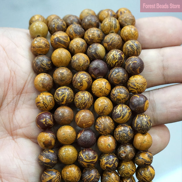 Natural Multicolor Blue Tiger Eye Stone Diy Charm Bracelet Earrings Loose Round Beads for Jewelry Making 15" Strand 6/8/10MM