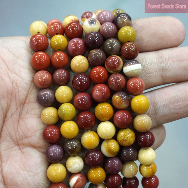 Natural Multicolor Blue Tiger Eye Stone Diy Charm Bracelet Earrings Loose Round Beads for Jewelry Making 15" Strand 6/8/10MM