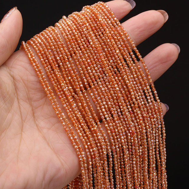Natural Stone Shiny Quartzs Beads Small Faceted Spinel Bead for Jewelry Making Diy Necklace Bracelet Accessories 14inch