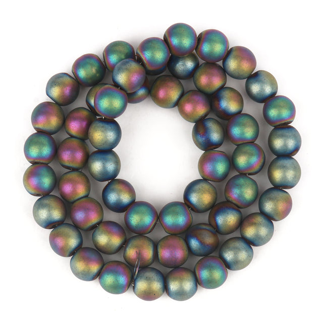 Natural Black Hematite Stone Round Loose Spacer Beads For DIY Jewelry Making Bracelet Earring Accessories 15'' 2 3 4 6 8 10 12mm
