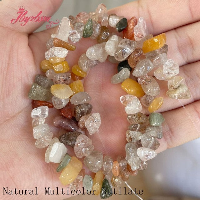 4-7mm Natural amethysts Apatite Freeform Chip Stone Seed Beads For DIY Necklace Bracelet Xmas Jewelry Making 16" Free shipping