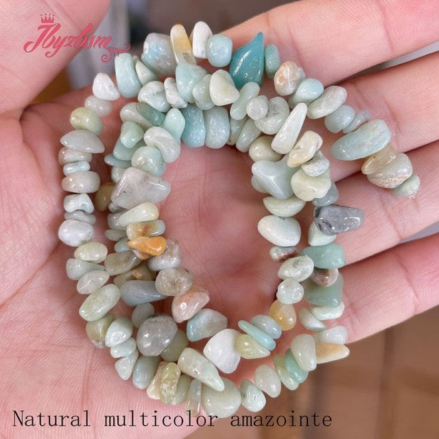 4-7mm Natural amethysts Apatite Freeform Chip Stone Seed Beads For DIY Necklace Bracelet Xmas Jewelry Making 16" Free shipping