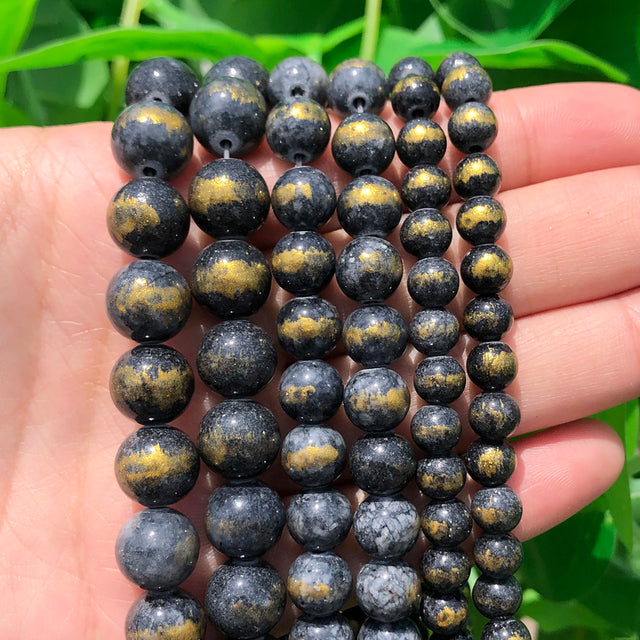 Natural Stone White Black Dull Polish Matte Onyx Agates Smooth Round Beads for Jewelry Making DIY Bracelet 15" Strand 4-12mm