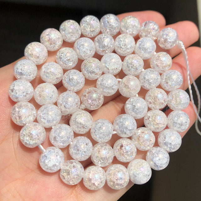 Natural Stone White Black Dull Polish Matte Onyx Agates Smooth Round Beads for Jewelry Making DIY Bracelet 15" Strand 4-12mm