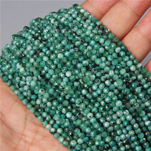 Natural Stone Faceted Small 2 3 4 mm Beads Pink Opal Morgan Loose Spacer Quartz Crystal Beads Jewelry Making Necklace Bracelets