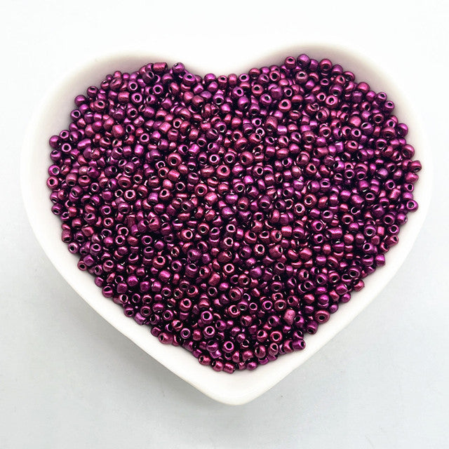 15g 2mm 3mm 4mm Effect of The Lacquer That Bake Charm Czech Glass Seed Beads DIY Bracelet Beads for Jewelry Making Accessories