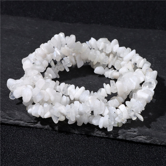 Natural Lapis Opal Quartz Fluorite Amethys Freeform Chip Stone Beads For Christmas Gift DIY Necklace Bracelet Jewelry Making 15"