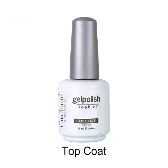 No Wipe Top Coat Base Coat Primer UV Gel Nail Art Tips Manicure Gel Nail Polish Color Gel Polish esmalte semi permanente