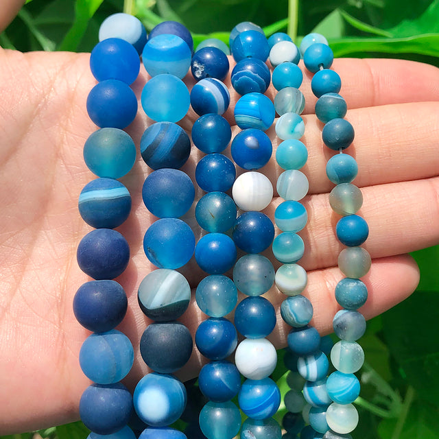 Natural Minerals Stone Matte Dull Polish Pink Zebra Jaspers Howlite Agates Beads for Jewelry Making DIY Bracelet 4-12mm Loose