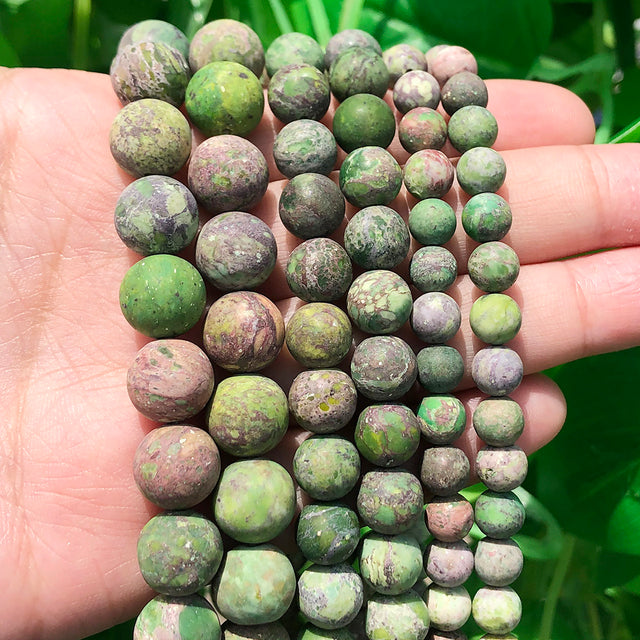Natural Minerals Stone Matte Dull Polish Pink Zebra Jaspers Howlite Agates Beads for Jewelry Making DIY Bracelet 4-12mm Loose