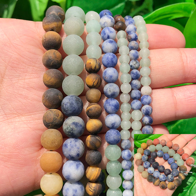Natural Minerals Stone Matte Dull Polish Pink Zebra Jaspers Howlite Agates Beads for Jewelry Making DIY Bracelet 4-12mm Loose