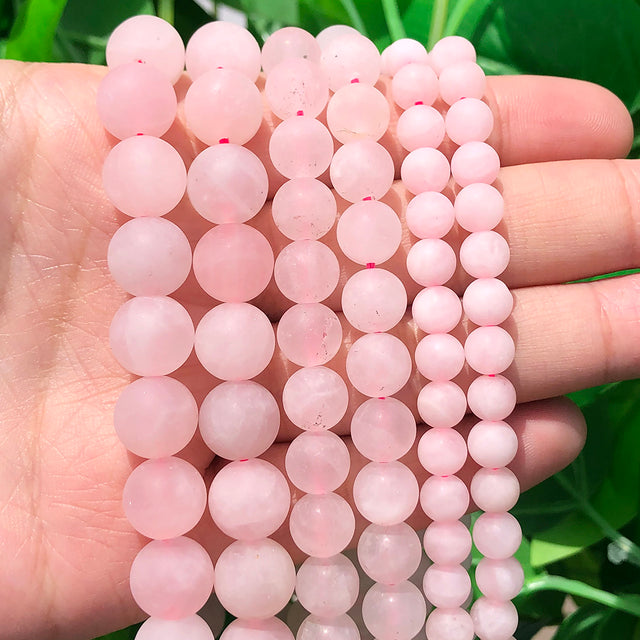 Natural Minerals Stone Matte Dull Polish Pink Zebra Jaspers Howlite Agates Beads for Jewelry Making DIY Bracelet 4-12mm Loose