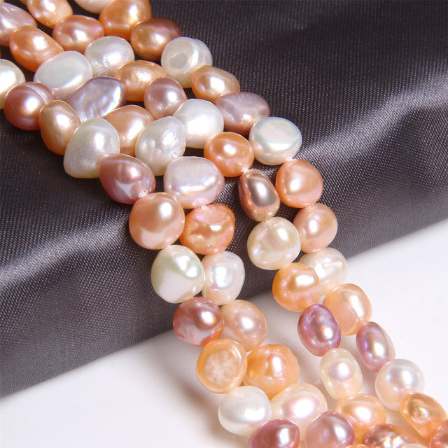 Real Natural Pearls Beads Freshwater Pearl Bead Baroque Loose Perles For DIY Craft Bracelet Necklace Jewelry Making 14" strand