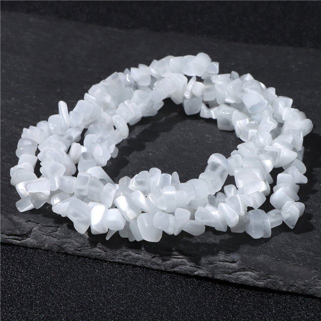 Natural Lapis Opal Quartz Fluorite Amethys Freeform Chip Stone Beads For Christmas Gift DIY Necklace Bracelet Jewelry Making 15"