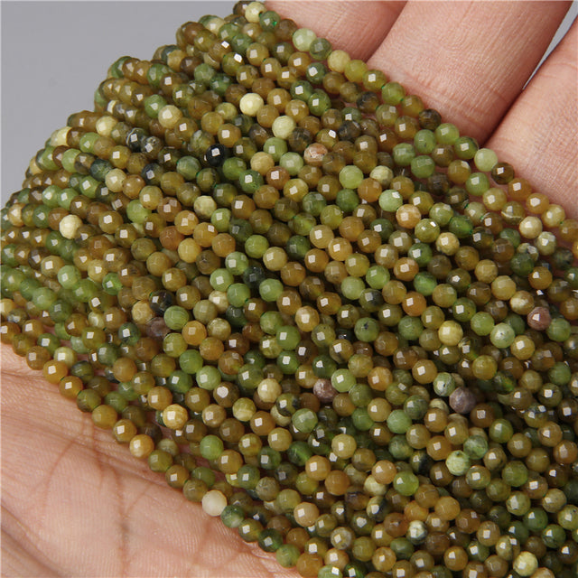 Natural Stone Faceted Small 2 3 4 mm Beads Pink Opal Morgan Loose Spacer Quartz Crystal Beads Jewelry Making Necklace Bracelets