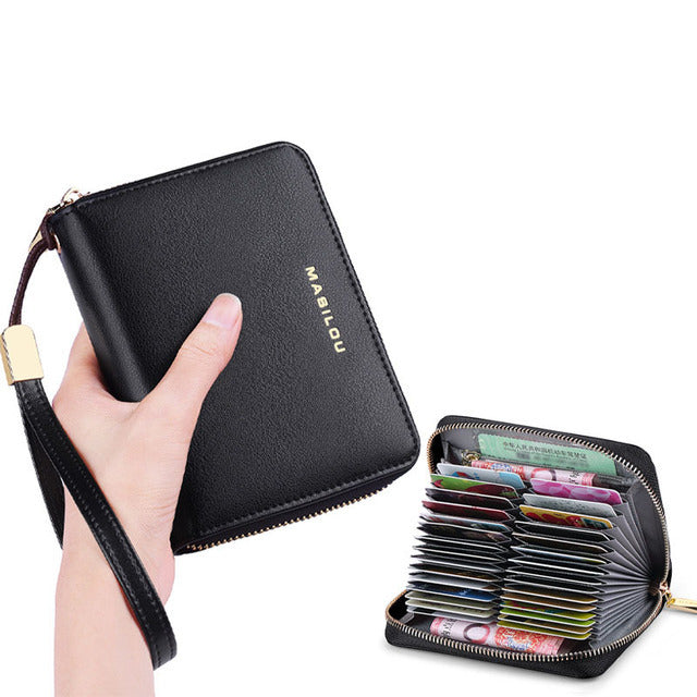 Women's Long Zipper Wallet Genuine Leather Wallets for Women RFID Blocking Clutch Bag Credit Card Holder Bag Purses Wallet Men