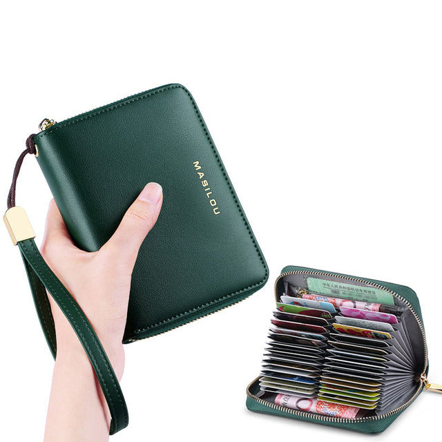 Women's Long Zipper Wallet Genuine Leather Wallets for Women RFID Blocking Clutch Bag Credit Card Holder Bag Purses Wallet Men