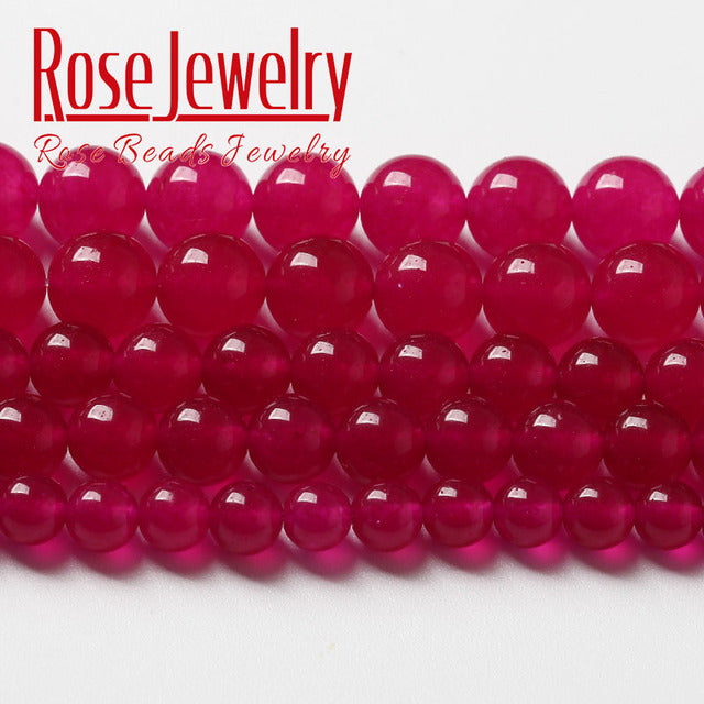 Wholesale Smooth Garnet Red Glass Crystal Round Loose Beads 15" Strand 4 6 8 10 12 mm For Jewelry Making Diy Bracelet Necklace