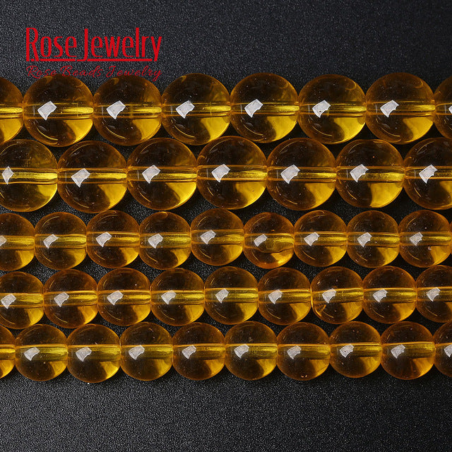 Wholesale Smooth Garnet Red Glass Crystal Round Loose Beads 15" Strand 4 6 8 10 12 mm For Jewelry Making Diy Bracelet Necklace