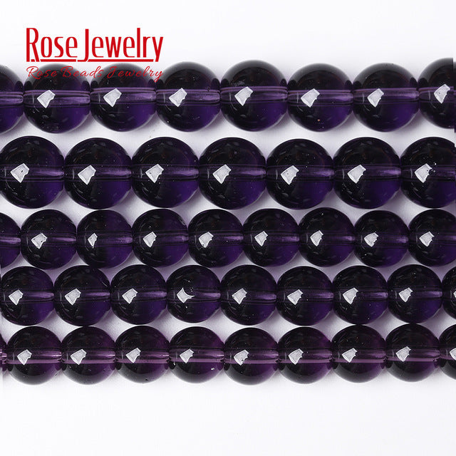 Wholesale Smooth Garnet Red Glass Crystal Round Loose Beads 15" Strand 4 6 8 10 12 mm For Jewelry Making Diy Bracelet Necklace