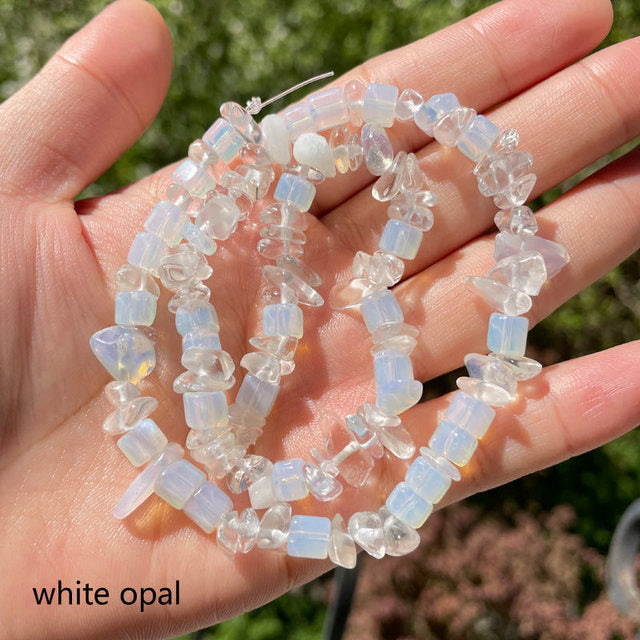 4-7mm Natural amethysts Apatite Freeform Chip Stone Seed Beads For DIY Necklace Bracelet Xmas Jewelry Making 16" Free shipping