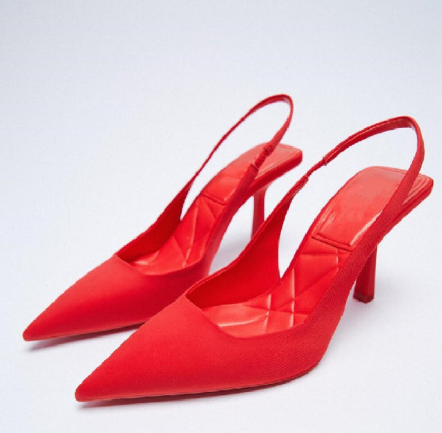 2022 New Women's Shoes Pointed Toe Shallow Nude Pink Diamond Shoes Low Heel Back Strappy Shoes Women womens shoes shoes