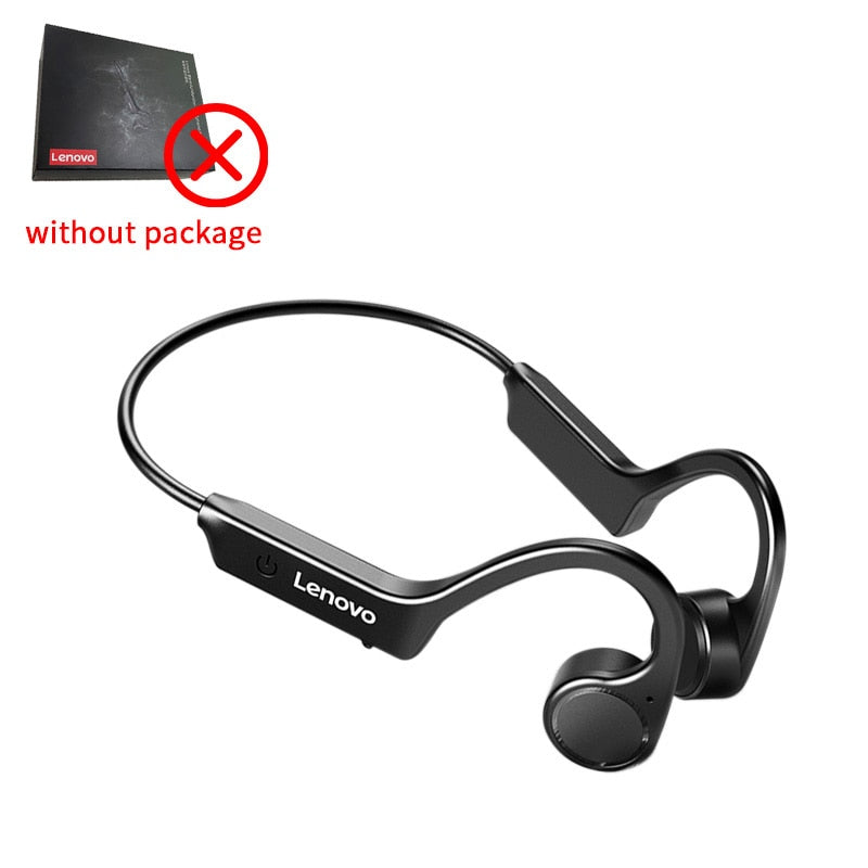 Lenovo X4 Bone Conduction Bluetooth Headphone Sports Earphone Waterproof Wireless Headset with Mic Ear-hook TWS Bass Hifi Stereo